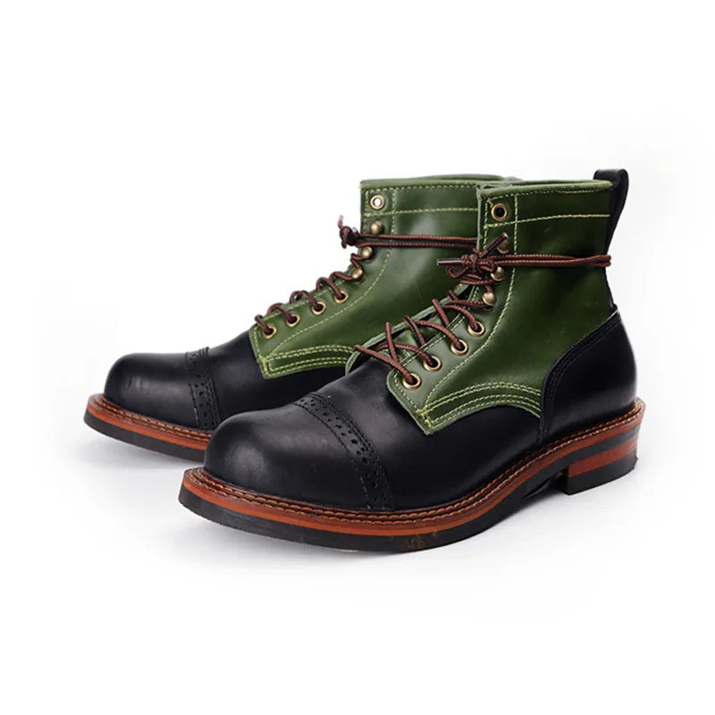 Tools Quality - Bottes de moto en cuir véritable