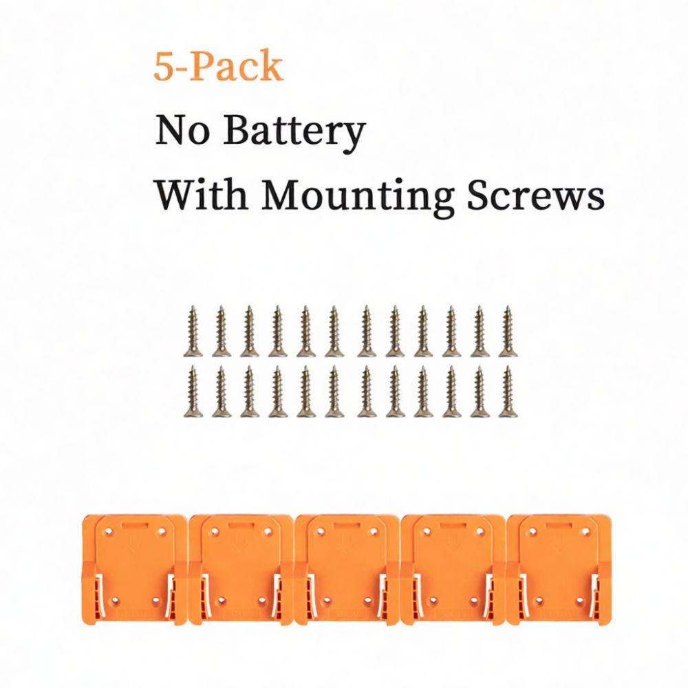 Tools In Electrical Workshop - Support mural pour batterie Ridgid 18V,