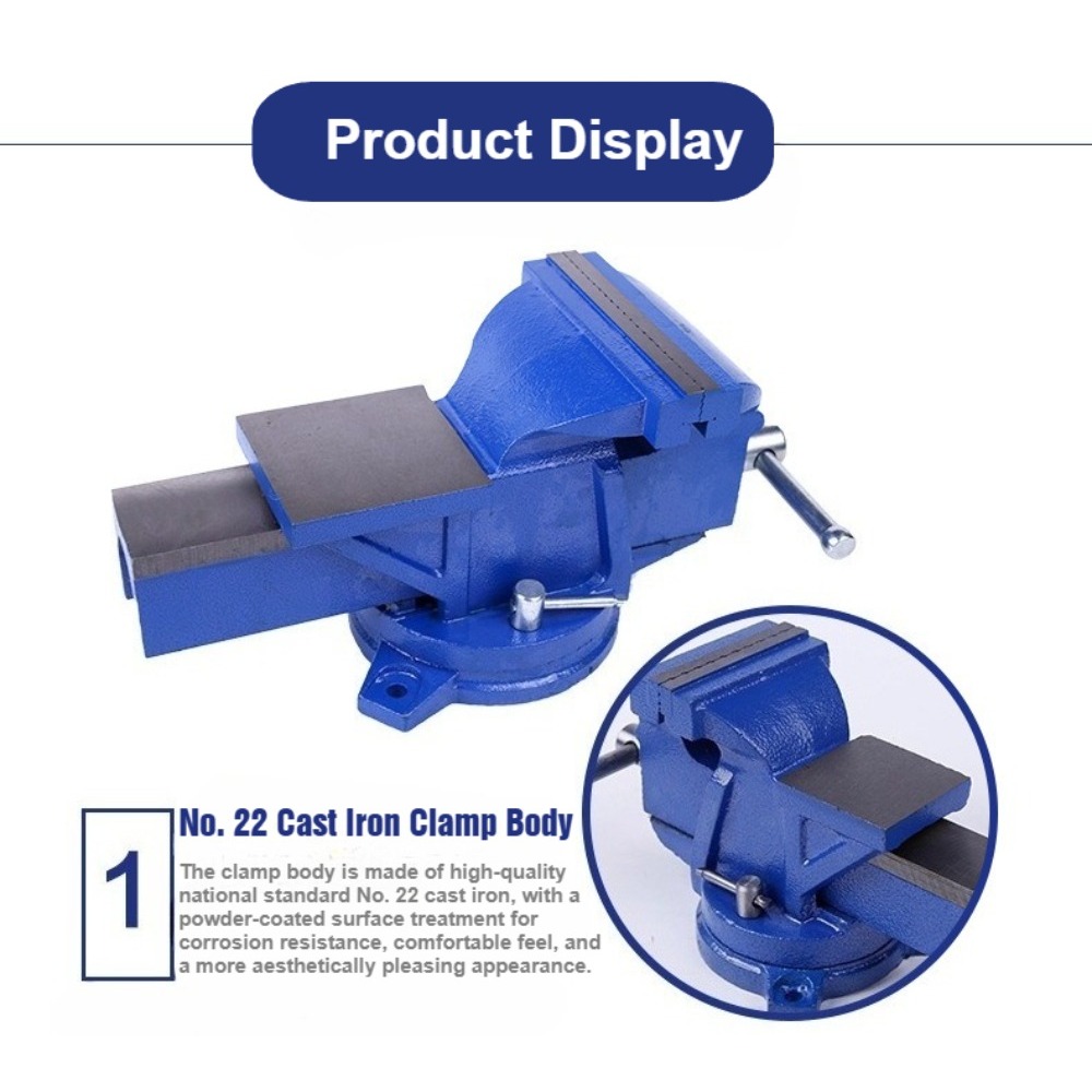 Étau d'établi robuste de 6 po  - Bench Vise Swivel avis et prix