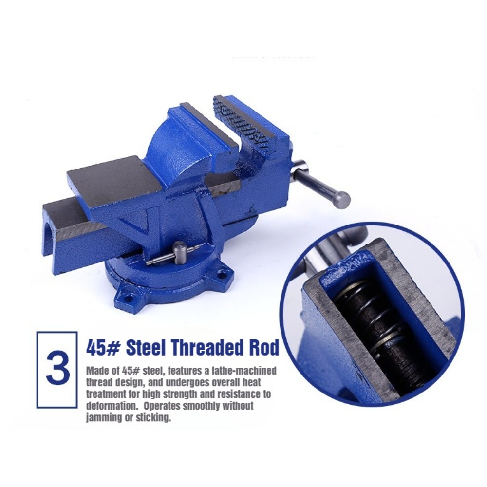 Étau d'établi robuste de 6 po  - Bench Vise Swivel avis et prix