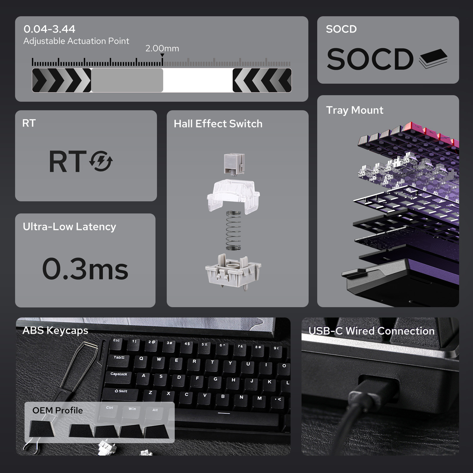 Clavier mécanique personnalisé - Magnetic Parts Tray avis et prix