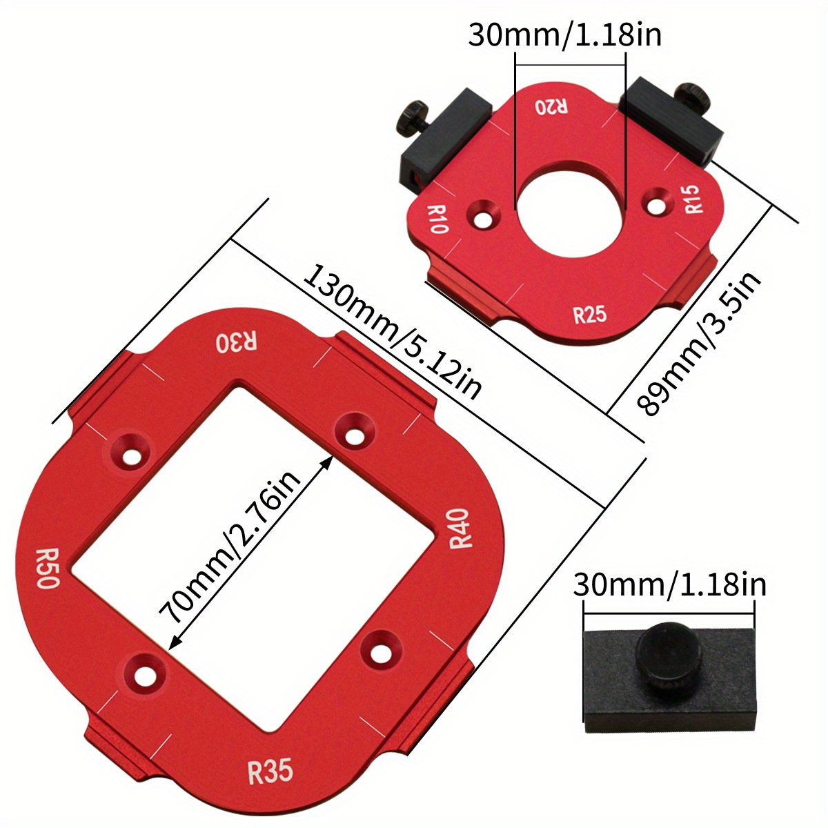 Kit de gabarits de rayon de co - Workshop Cutting Tools avis et prix